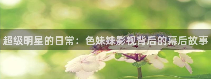 泡泡影视网站：超级明星的日常：色妹妹影视背后的幕后故事