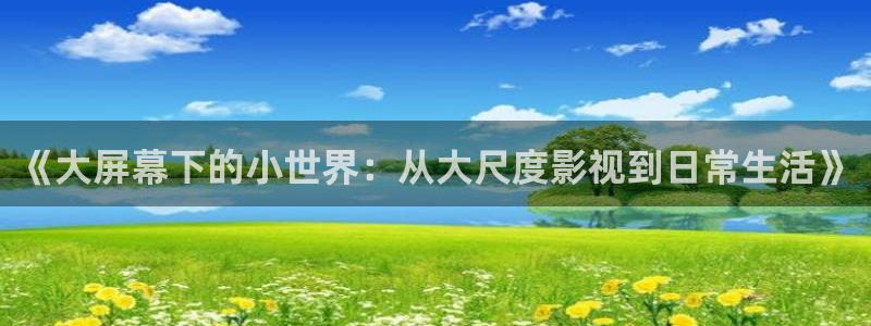 泡泡午夜电影：《大屏幕下的小世界：从大尺度影视到日常生活》